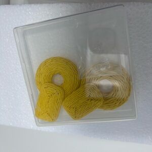 Yellow and Cream Twine Set